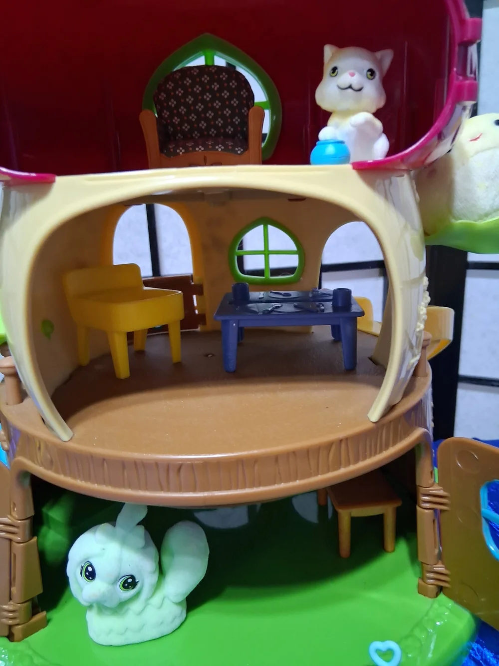 Playhouse Treehouse Toy Set - Pink and Green